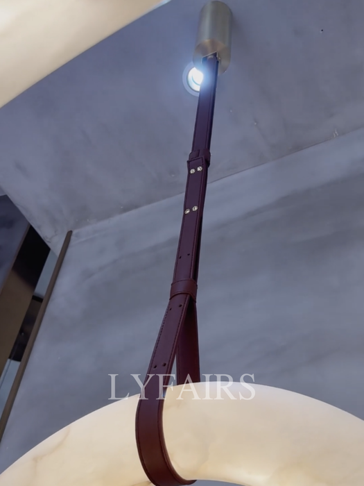 Organic Wave Alabaster Chandelier