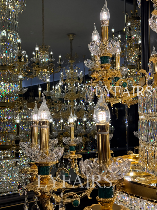 Royal Palace Crown Tiered Crystal Chandelier