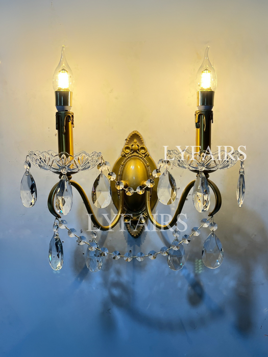 Traditional French Modern 2-Light Candle Wall Lamp