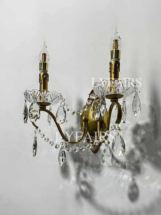 Traditional French Modern 2-Light Candle Wall Lamp