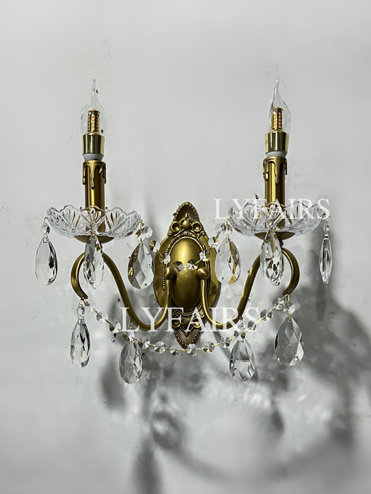 Traditional French Modern 2-Light Candle Wall Lamp