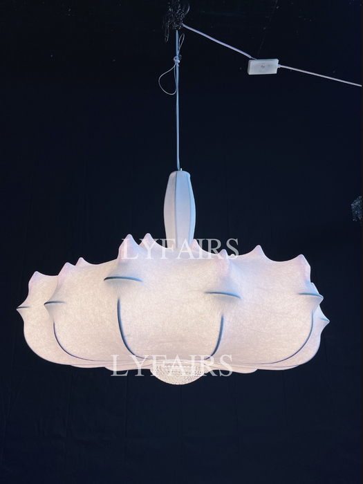 Alien Cloud - French Cream Silk Pendant Chandelier for Living Room/Bedroom