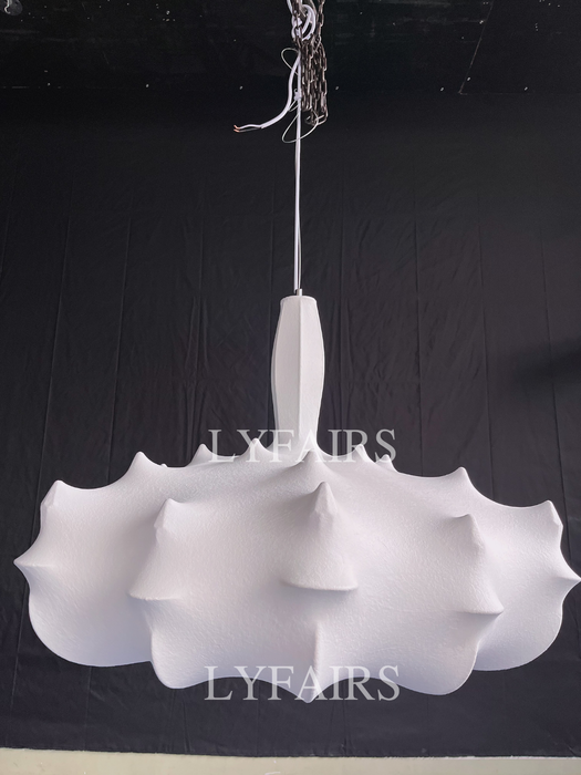 Alien Cloud - French Cream Silk Pendant Chandelier for Living Room/Bedroom