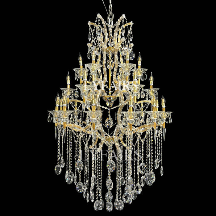Classic Modern Multi-layers Crystal Chandelier for Staircase/Foyer/Villa