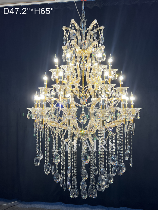 Classic Modern Multi-layers Crystal Chandelier for Staircase/Foyer/Villa