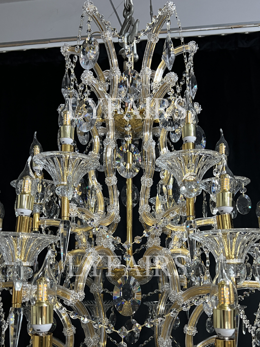 Classic Modern Multi-layers Crystal Chandelier for Staircase/Foyer/Villa