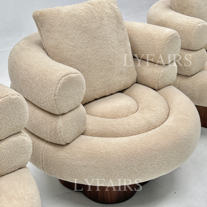 Cozy Stump Bouclé Chair