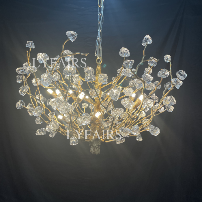 Creative Design Gemstone Branch Chandelier for Living Room/Bedroom