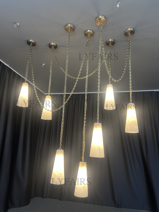 Customized Alabaster Cluster Chandelier for Living/Dining Room/Restaurant/Hotel