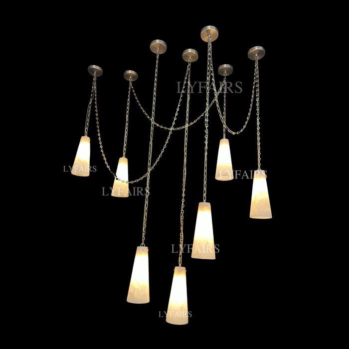 Customized Alabaster Cluster Chandelier for Living/Dining Room/Restaurant/Hotel