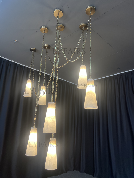 Customized Alabaster Cluster Chandelier for Living/Dining Room/Restaurant/Hotel