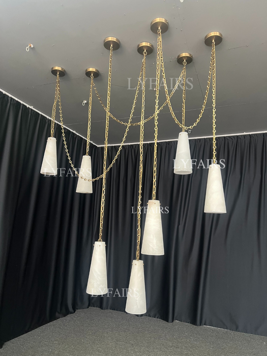 Customized Alabaster Cluster Chandelier for Living/Dining Room/Restaurant/Hotel