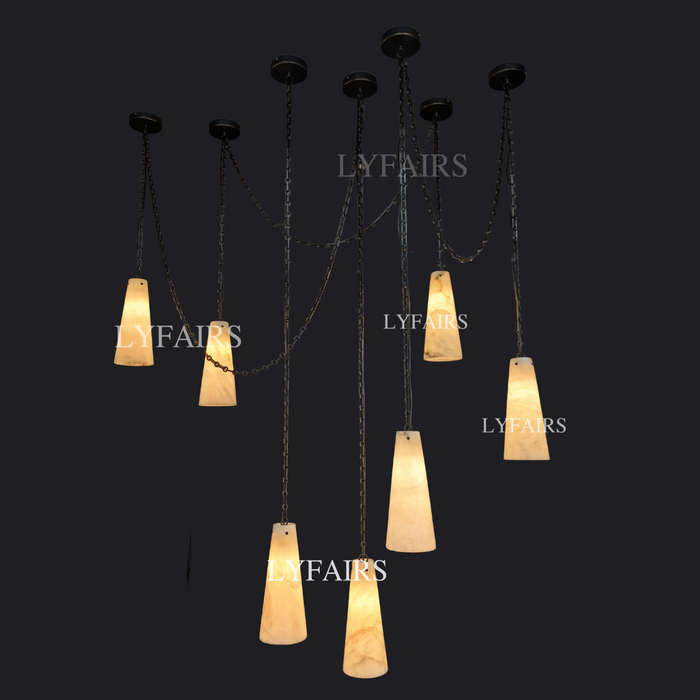 Customized Alabaster Cluster Chandelier for Living/Dining Room/Restaurant/Hotel