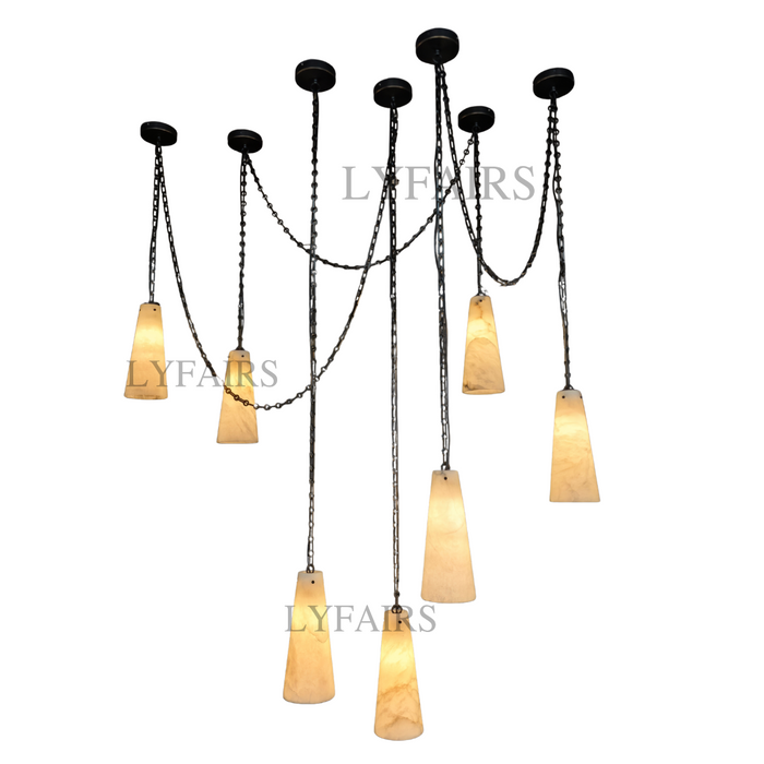 Customized Alabaster Cluster Chandelier for Living/Dining Room/Restaurant/Hotel