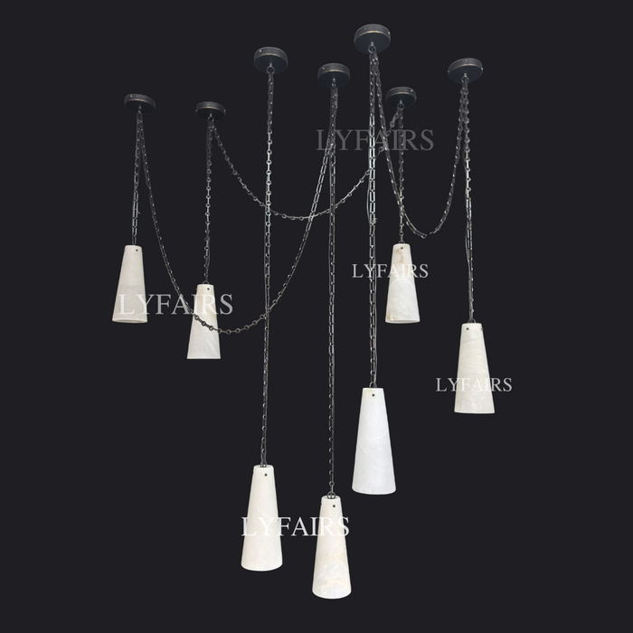 Customized Alabaster Cluster Chandelier for Living/Dining Room/Restaurant/Hotel