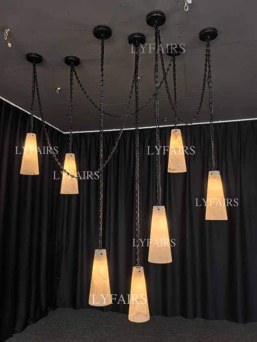 Customized Alabaster Cluster Chandelier for Living/Dining Room/Restaurant/Hotel