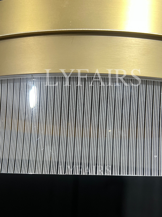 Lampadario di cristallo rotondo moderno e semplice consigliato dal designer per soggiorno/camera da letto/sala da pranzo