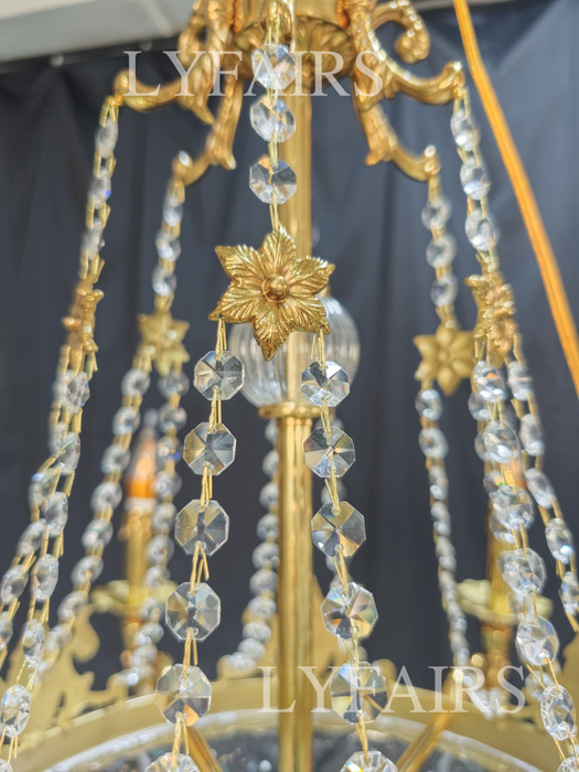 European Style Luxury Crystal Pendant Candle Chandelier for Living Room/Foyer/Entrys/Hallway