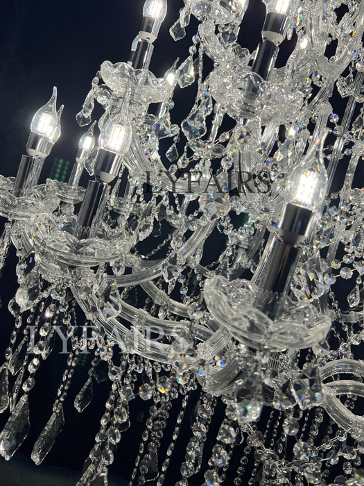 Extra Large Multi-tiered Candle Light  Crystal Chandelier for Hotel/Restaurant