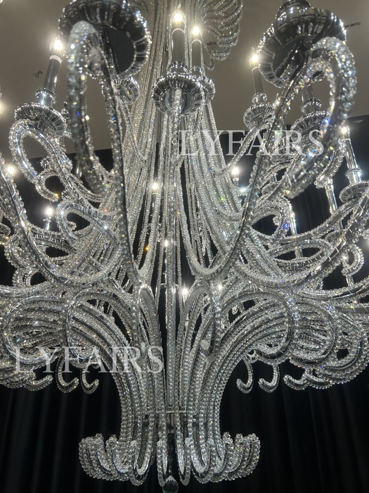 Lampadario vintage in cristallo con tentacoli di polpo per soggiorno/scala/ingresso