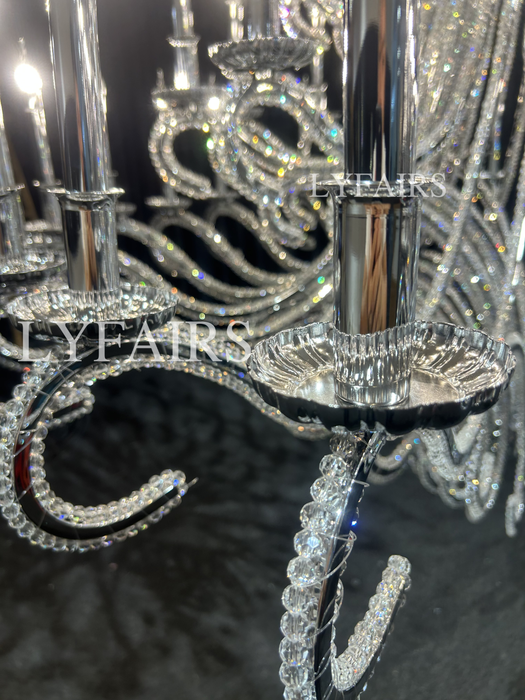 Lampadario vintage in cristallo con tentacoli di polpo per soggiorno/scala/ingresso