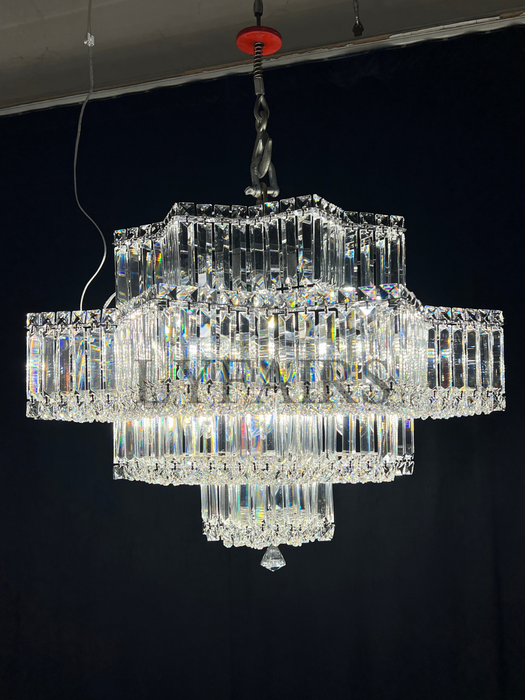 Lampadario in cristallo a forma di stella alla moda, lampada da soffitto per piccolo soggiorno/camera da letto