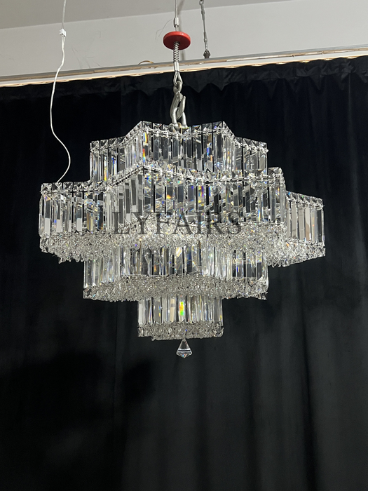 Lampadario in cristallo a forma di stella alla moda, lampada da soffitto per piccolo soggiorno/camera da letto