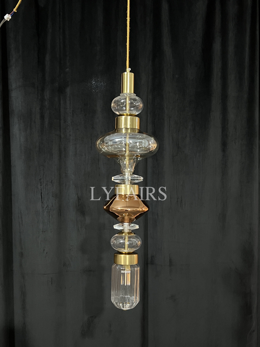 Irregular Art Glass Pendant Lamp