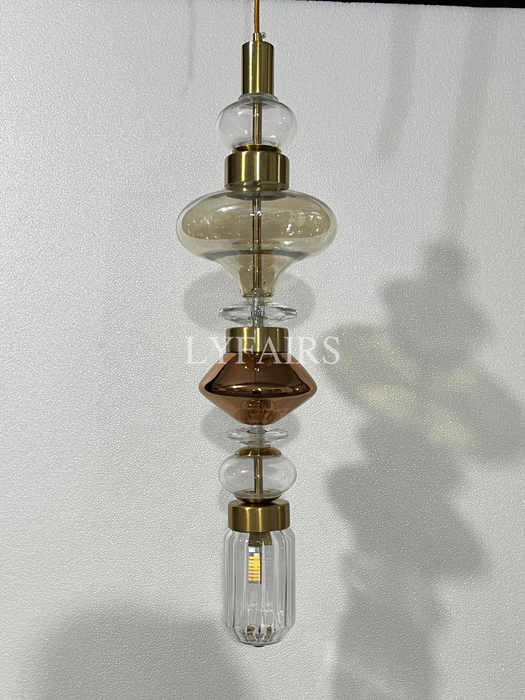 Irregular Art Glass Pendant Lamp