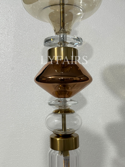 Irregular Art Glass Pendant Lamp