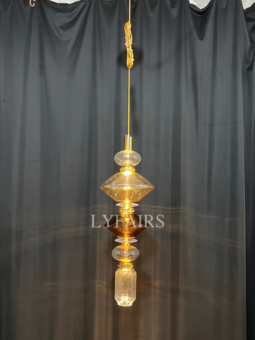 Irregular Art Glass Pendant Lamp