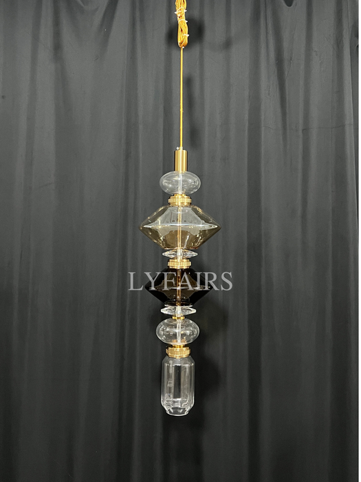 Irregular Art Glass Pendant Lamp