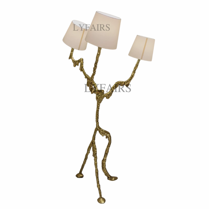 Irregular Brass Branches Floor Lamp