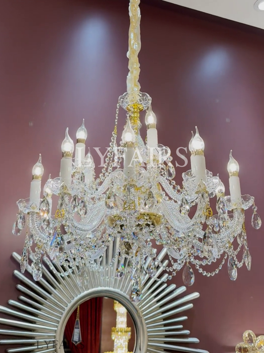Luxury Classic 2/3 Tier Candle Light Grand Palace Crystal Chandelier