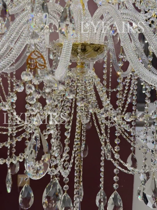 Luxury Classic 2/3 Tier Candle Light Grand Palace Crystal Chandelier