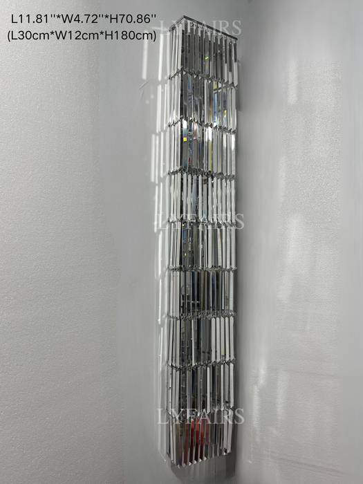 Luxury Crystal Long Strip Wall Light