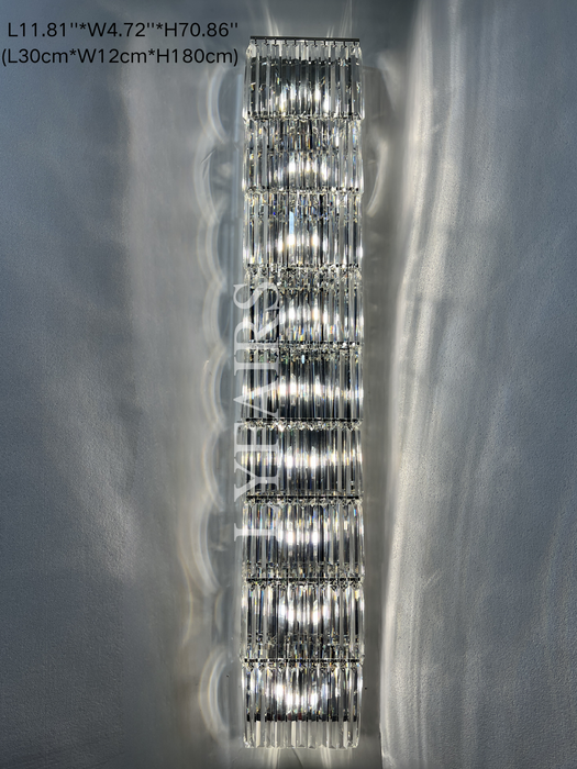 Luxury Crystal Long Strip Wall Light