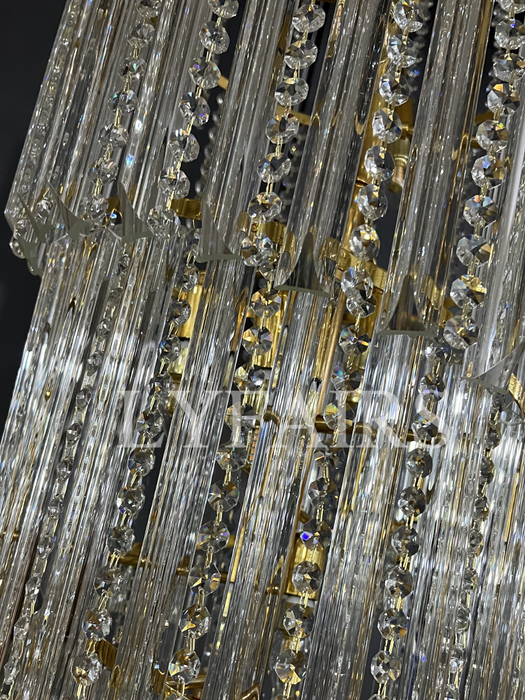Luxury Spiral Crystal Chandelier for High-ceiling/Foyer/Staircase