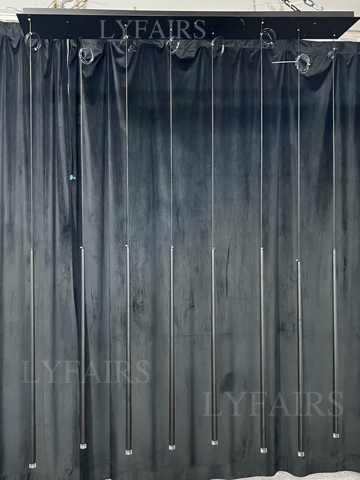 Lampadario lungo conico moderno e minimalista per sala da pranzo/soggiorno/soffitto duplex/scala a chiocciola