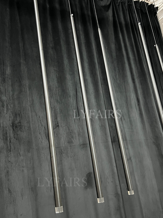 Lampadario lungo conico moderno e minimalista per sala da pranzo/soggiorno/soffitto duplex/scala a chiocciola