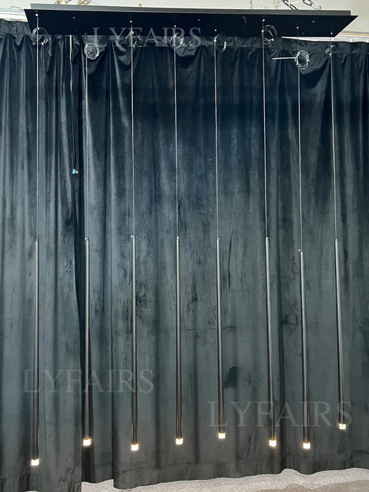 Lampadario lungo conico moderno e minimalista per sala da pranzo/soggiorno/soffitto duplex/scala a chiocciola