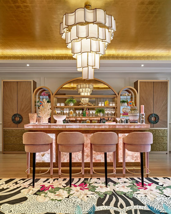 Modern Acrylic Tile Chandelier for High-ceiling