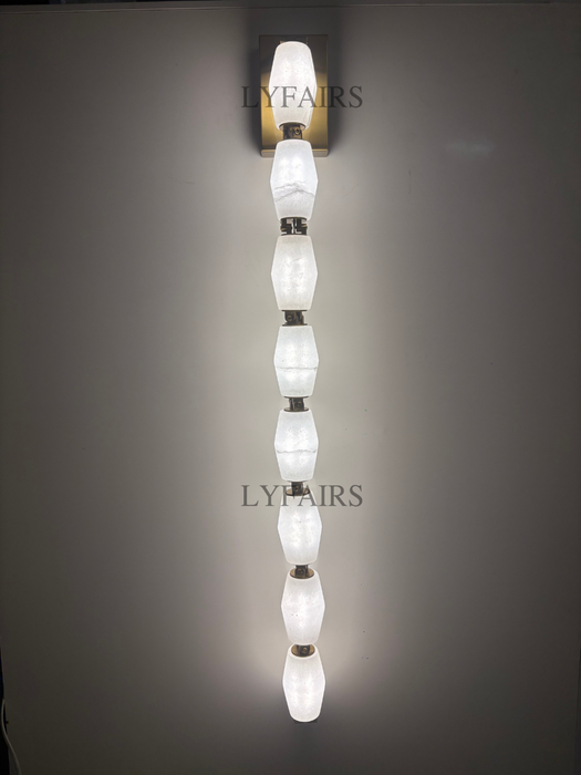 Modern Alabaster Necklace Wall Lamp