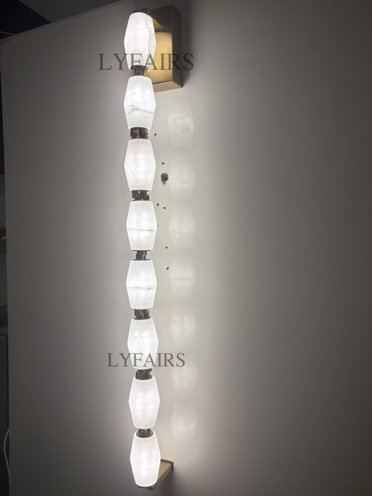 Modern Alabaster Necklace Wall Lamp