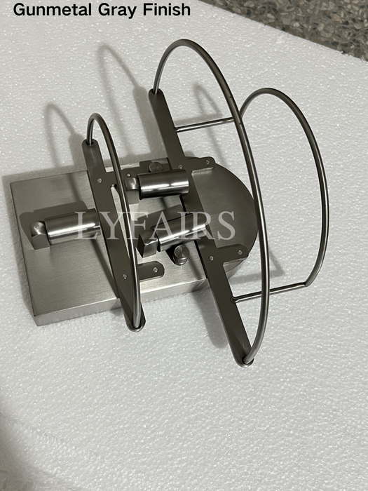 Modern Clear/Smoky Gray Glass Wall Lamp