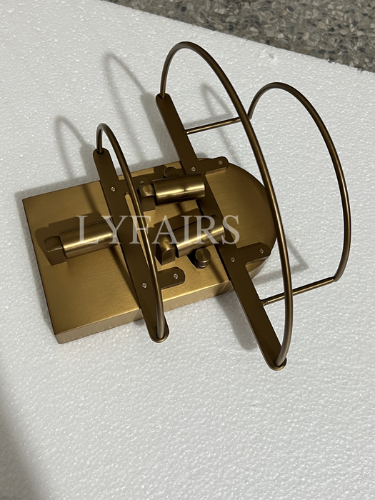 Modern Clear/Smoky Gray Glass Wall Lamp