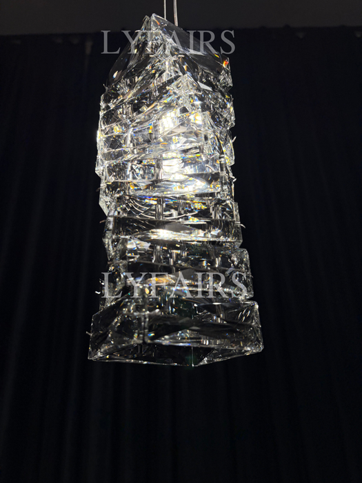 Modern Crystal  Diamond Pendant Light for Living/Dining Room/Bedroom/Bedside /Staircase/Foyer