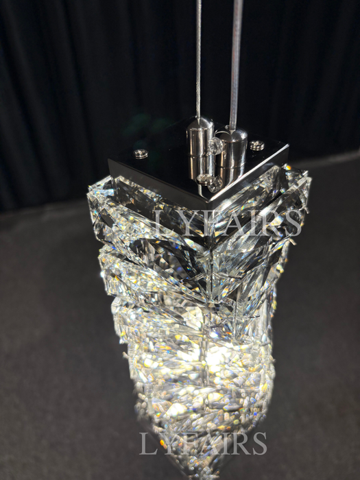 Modern Crystal  Diamond Pendant Light for Living/Dining Room/Bedroom/Bedside /Staircase/Foyer