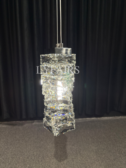 Modern Crystal  Diamond Pendant Light for Living/Dining Room/Bedroom/Bedside /Staircase/Foyer