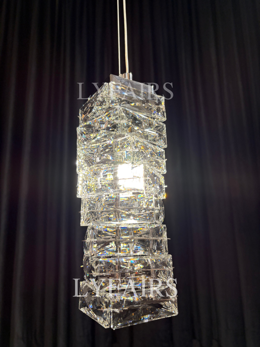 Modern Crystal  Diamond Pendant Light for Living/Dining Room/Bedroom/Bedside /Staircase/Foyer